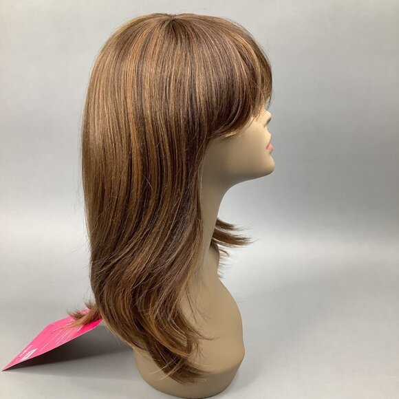 Hannah Wig DX2216 Blonde Mix Long Straight Curl Classic Cap Adjustable Synthetic - Picture 3 of 8